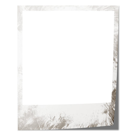 polaroid card blank on the png backgroundsの写真素材