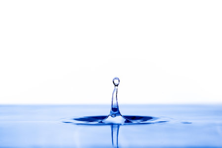 a Water Droplets on white backgroundの写真素材