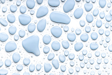 a Water Droplets on white backgroundの写真素材