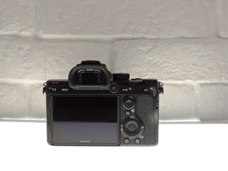 Sony Alpha 7 mark 3 with 28-70mm lens black. Sony a7m3k kit 28-70. Light background. Great...