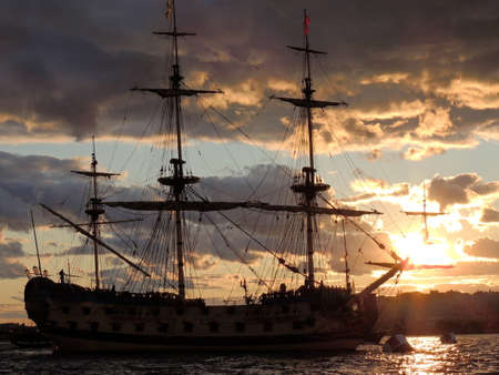 The Navy for the celebration in St. Petersburg in 2021. Exhibition warships of Russia.