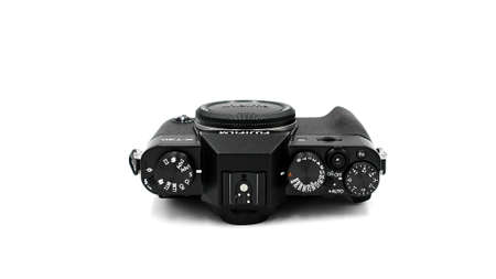 Mirrorless Camera Body Fujifilm X-T30 mark ii (2) black on white background.のeditorial素材