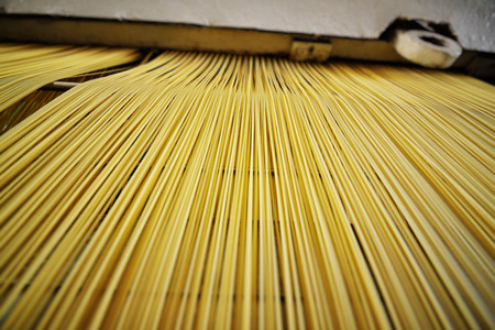 background or texture of pasta and spaghetti close-up.の写真素材