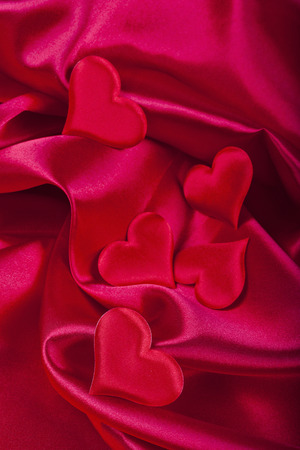 red heart Valentineの写真素材