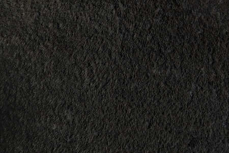 Weird black texture fibers from carpet or rug closeup. Artistic backdropの写真素材