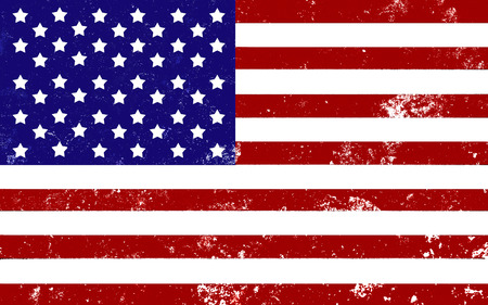 American flag with retro effect.Great plan patriotic USA flag.の写真素材