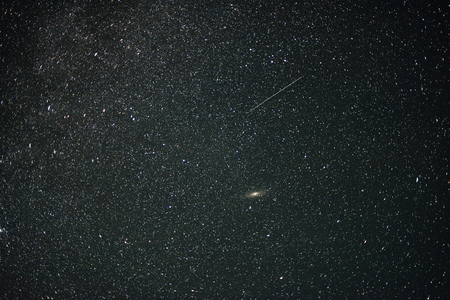 Night photos of stars. Summer night. Photo at the end.の写真素材