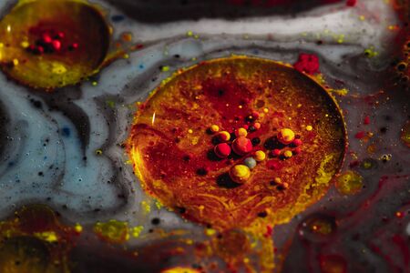 Macro of colored space. Beautiful texture abstractionの写真素材