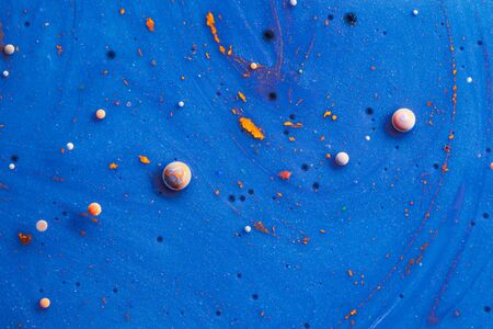 Colorful Bright Bubbles Oil . Hypnotic Surface. Macroの写真素材