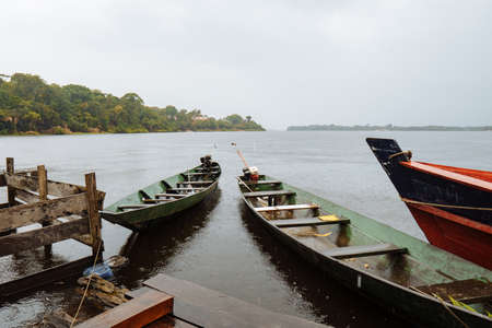 Boat on the Amazon.