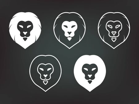 lion. set iconsのイラスト素材
