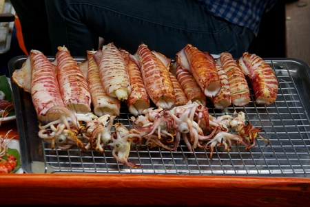 Grilled squid  の素材