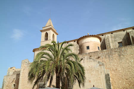 Church of pilgrimage Sant Salvador, Arta, Mallorca, Spainのeditorial素材