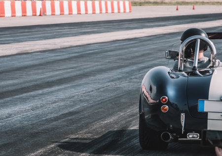 dragster on the speedway, drag wheel, torque, power, engine powerの写真素材