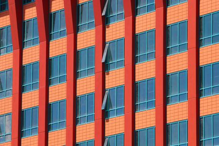 modern  building with many glass windows