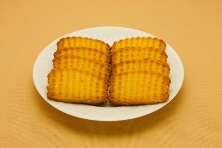 A plate of cookies