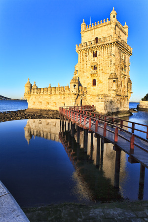 Belem Tower - Torre De Belem In Lisbon, Portugalのeditorial素材