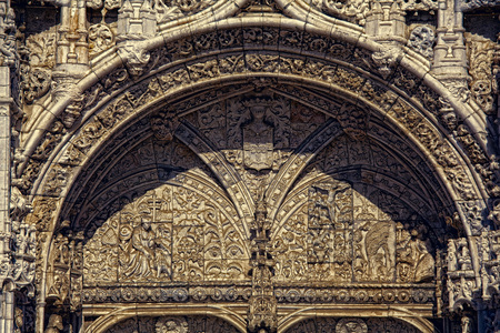 Lisbon - detail Jeronimos Monastery . UNESCO World Heritage Siteの写真素材