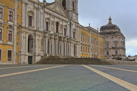 Mafra National palace  , cathedral and convent, in Portugalのeditorial素材