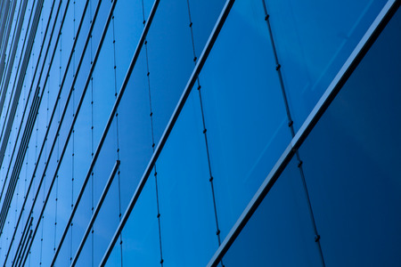 Glass windows of the building 