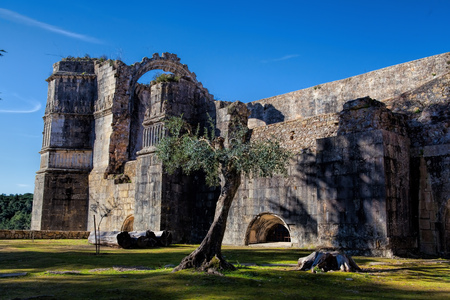 Christ Convent cloister, showing the manuelin style. Tomar, Portugal.