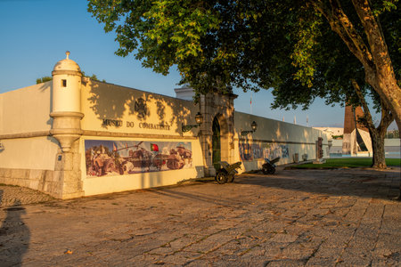 Lisbon Portugal - 16 June 2024. View of the entrance to the fort of Bom Sucesso, now houses the Museu do Combatenteのeditorial素材