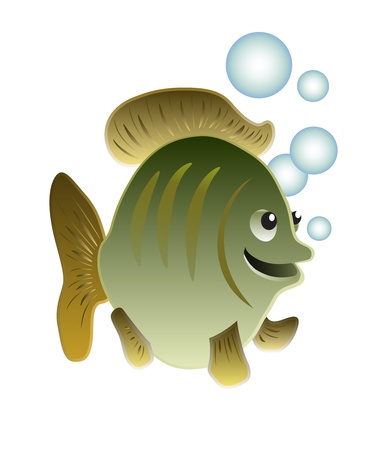 Funny fishのイラスト素材