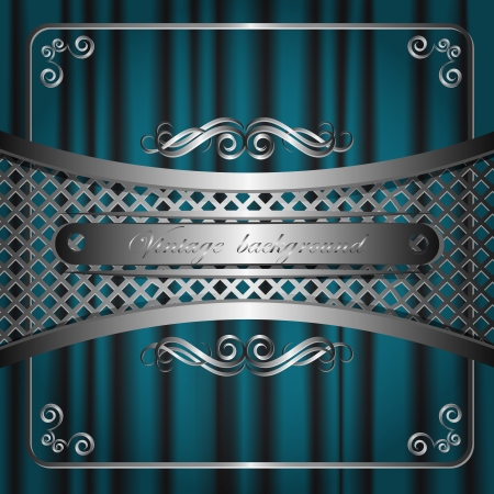 Abstract background with metallic elementsのイラスト素材