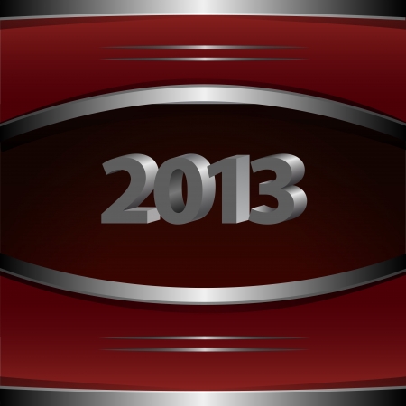 New Year Card with metallic elements のイラスト素材