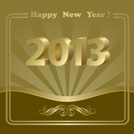 New Year background with golden patternsのイラスト素材