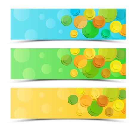 Vector colorful banners setのイラスト素材