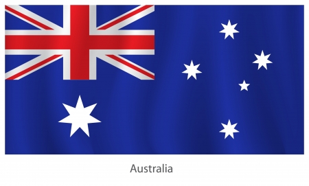 Australia flagのイラスト素材