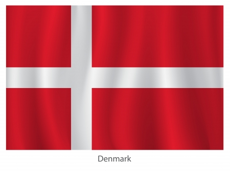 Denmark flagのイラスト素材