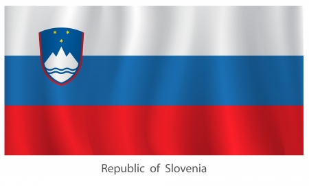 Slovenia flagのイラスト素材