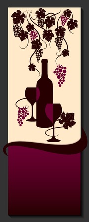 Wine list design  Vine abstract  Vector のイラスト素材