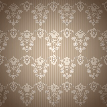 Damask vintage floral seamless  pattern backgroundのイラスト素材