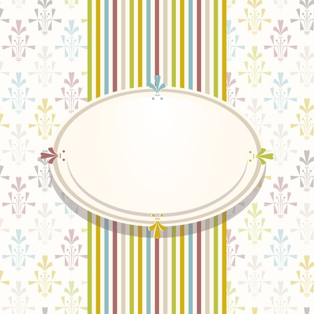 Vintage card, for invitation or announcementのイラスト素材