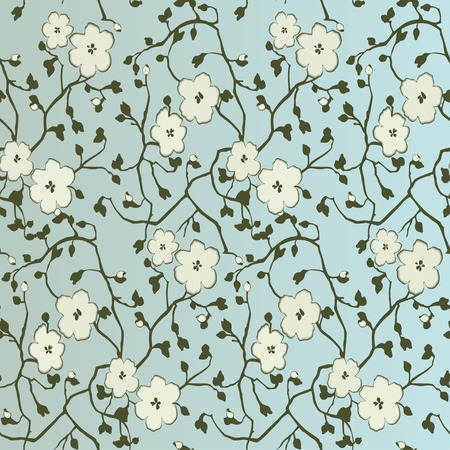 Seamless floral pattern. のイラスト素材