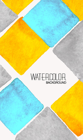 Vector template business cards with watercolor paint abstract backgroundのイラスト素材