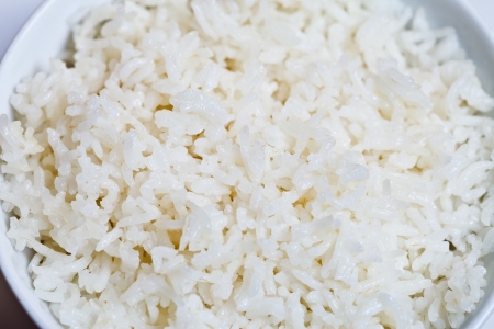 Steamed aromatic Indian long grain rice
の写真素材