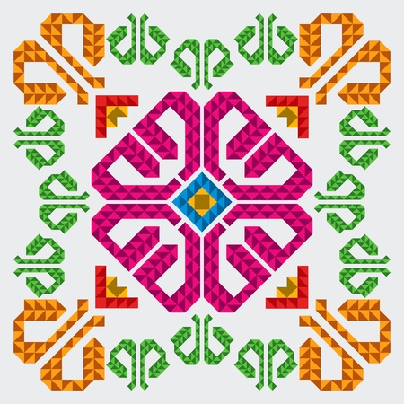 Ethnical abstract ornamentのイラスト素材