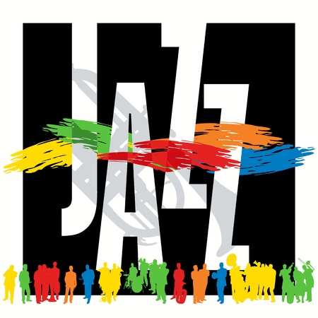 Jazz poster templateのイラスト素材