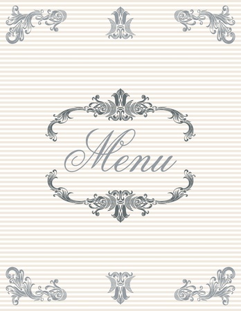 Menu cover designのイラスト素材