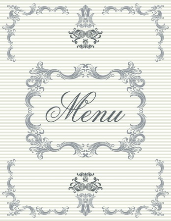 Menu title designのイラスト素材