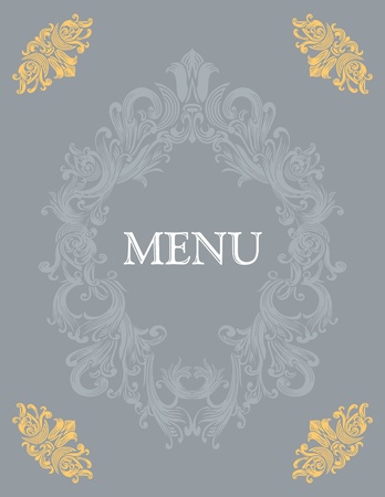 Menu cover designのイラスト素材