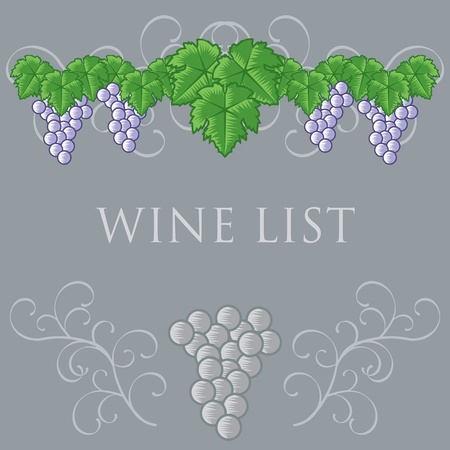 Wine List Cover Designのイラスト素材
