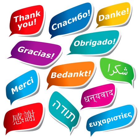 12 ways to say Thank youのイラスト素材