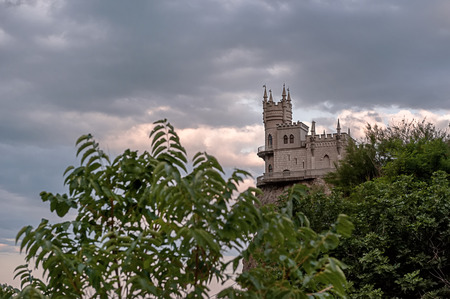 is a decorative castle located between Yalta and Alupka on the Crimean peninsulaのeditorial素材