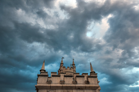 is a decorative castle located between Yalta and Alupka on the Crimean peninsulaのeditorial素材