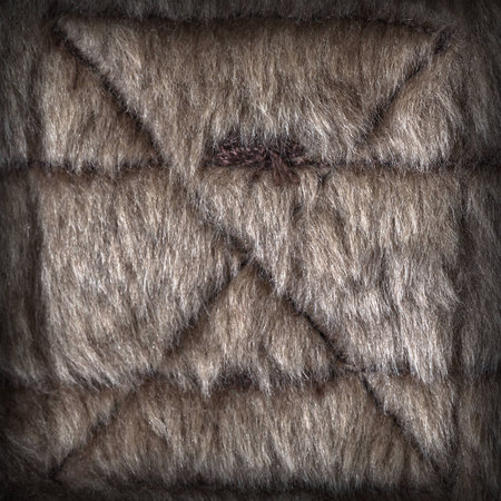 Fluffy color structure of fur of an animal